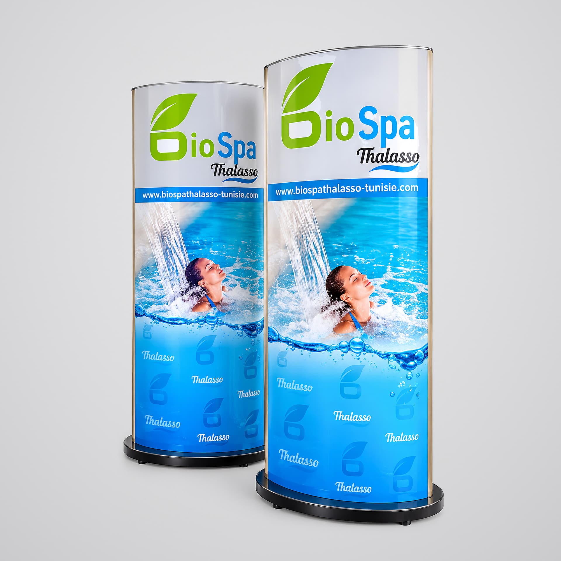 Totems lumineux Bio Spa Thalasso