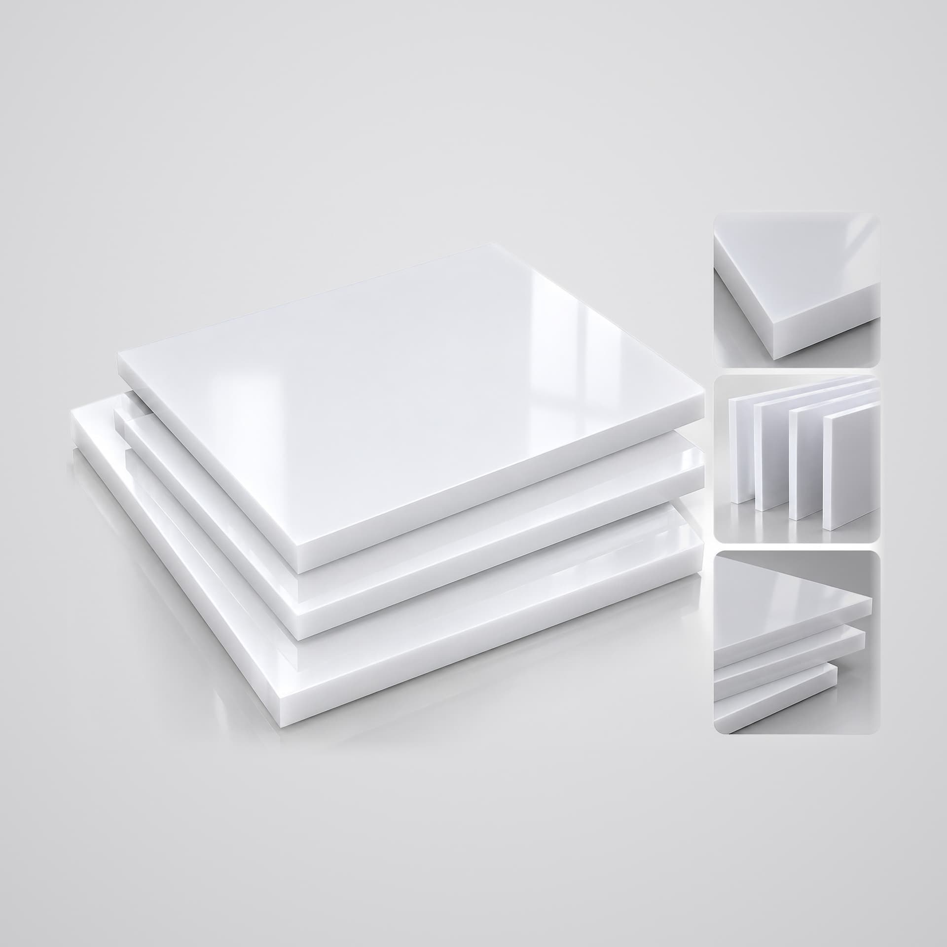 Plaques de PVC expansé blanc