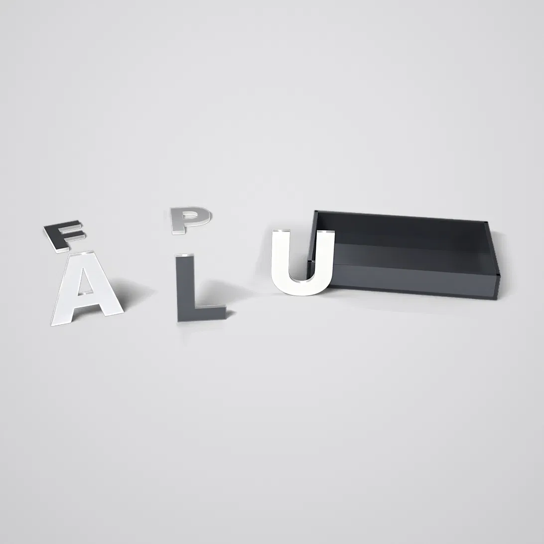 Lettres découpées en aluminium composite