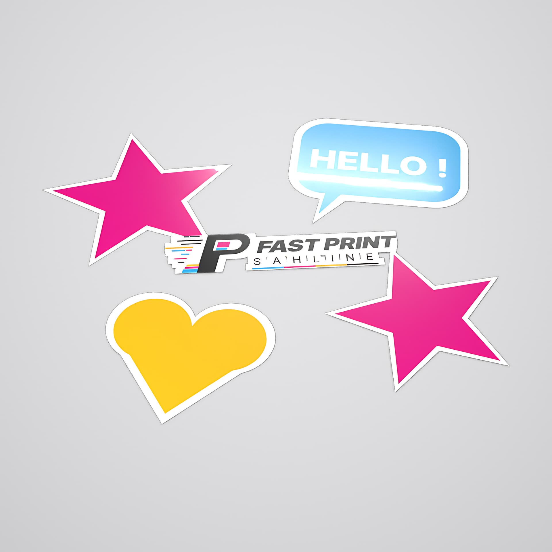 Stickers découpés à la forme