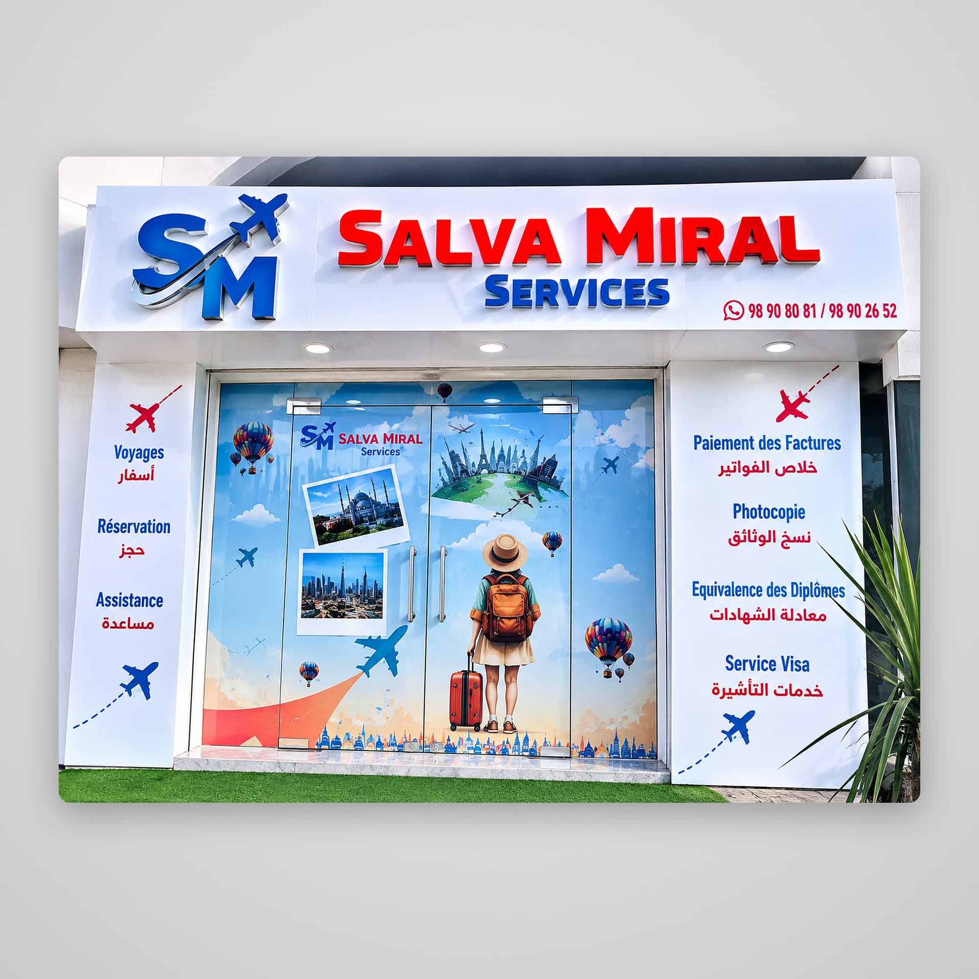 Façade commerciale Salva Miral Services