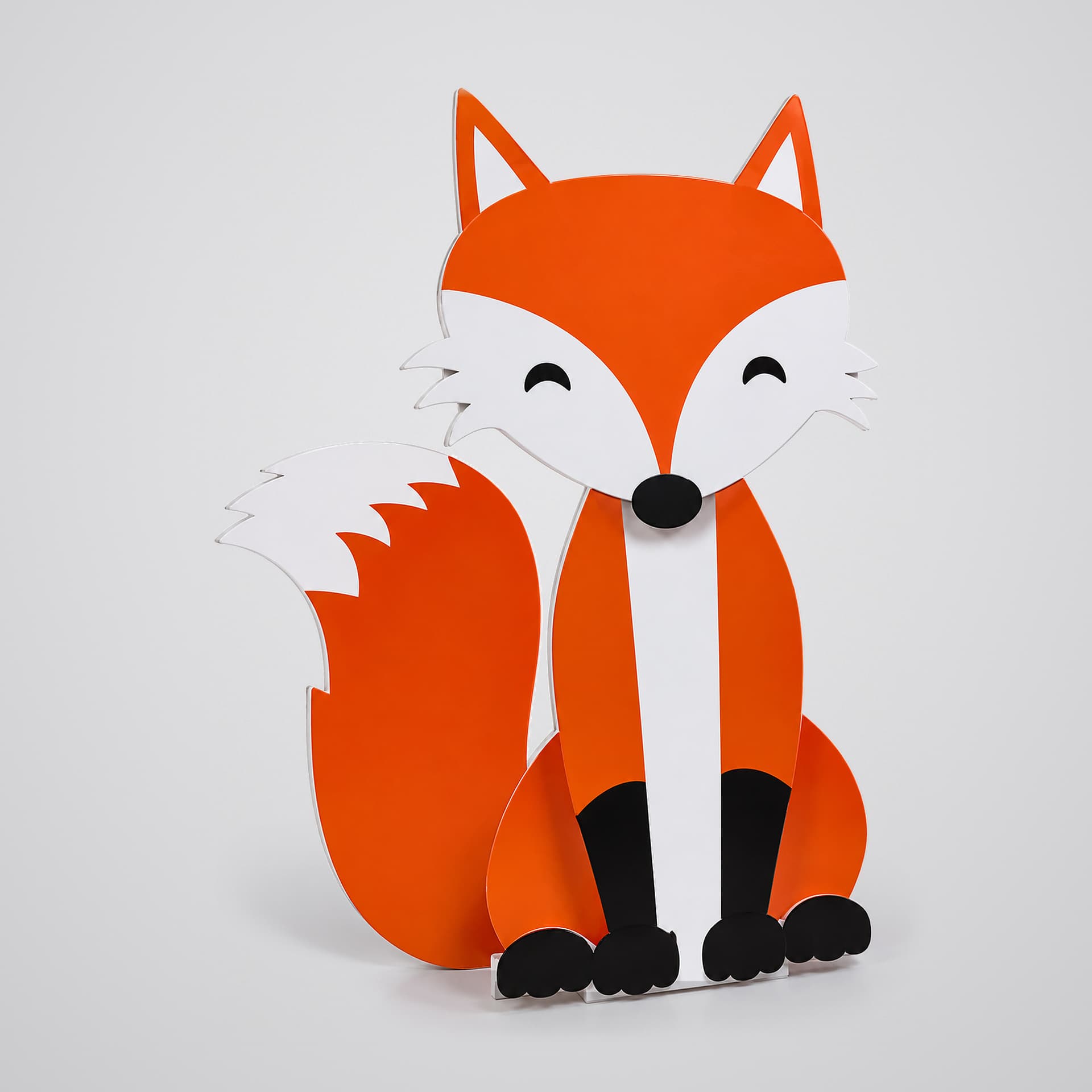 Silhouette de renard découpée
