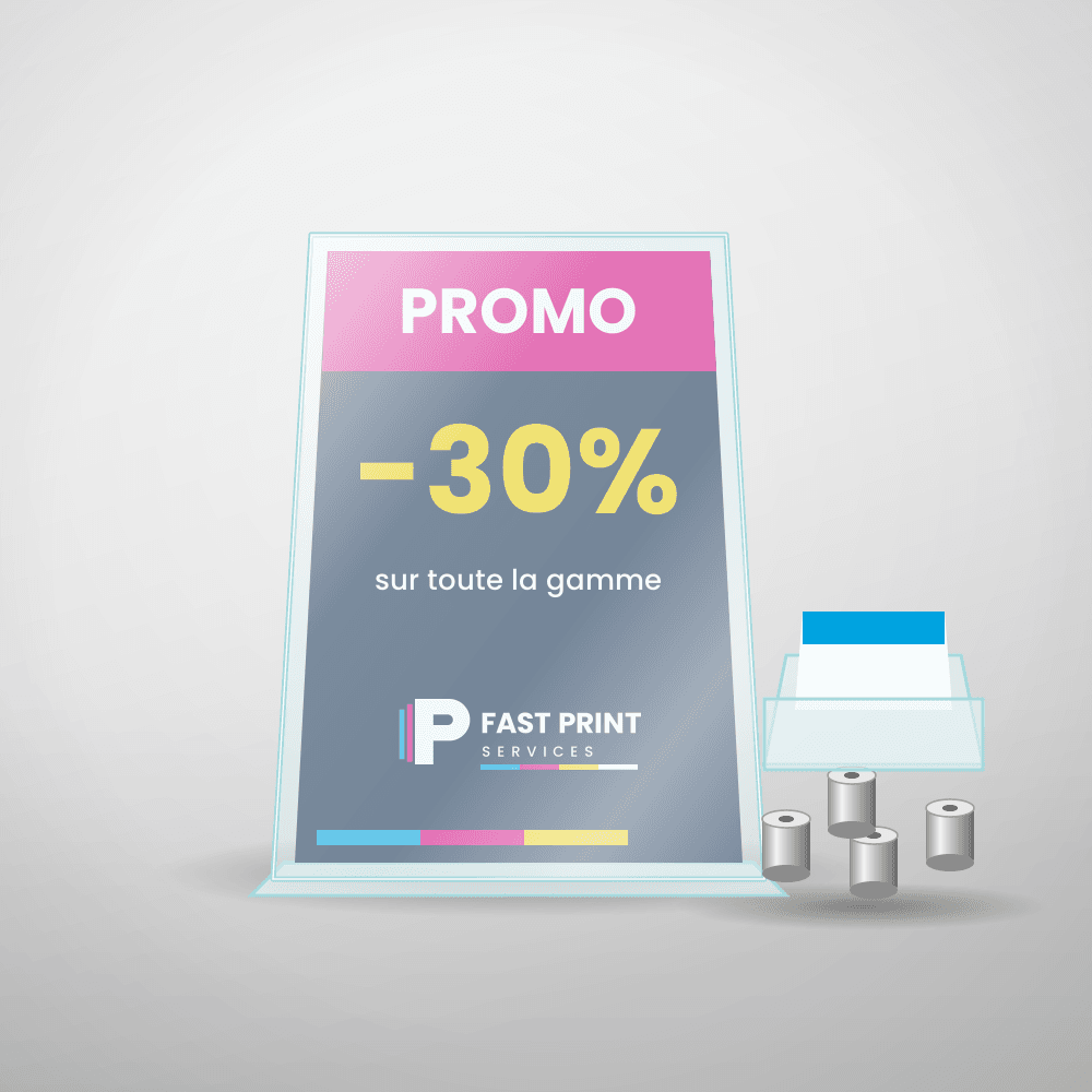 Présentoir de comptoir en plexiglass, porte-cartes et entretoises