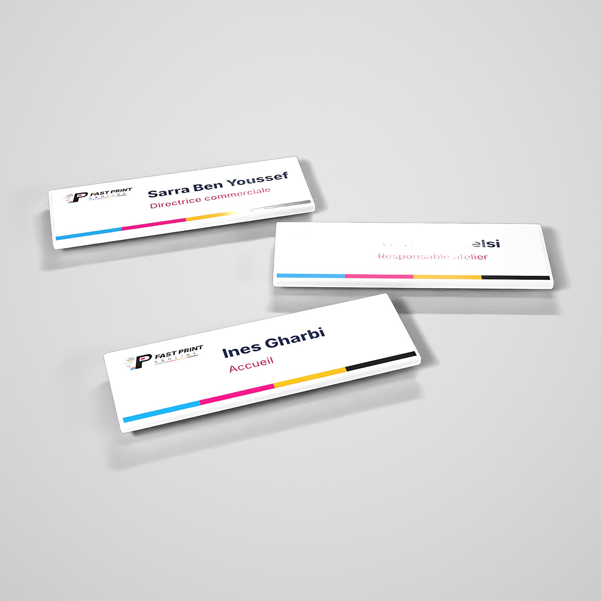 Badges nominatifs du personnel