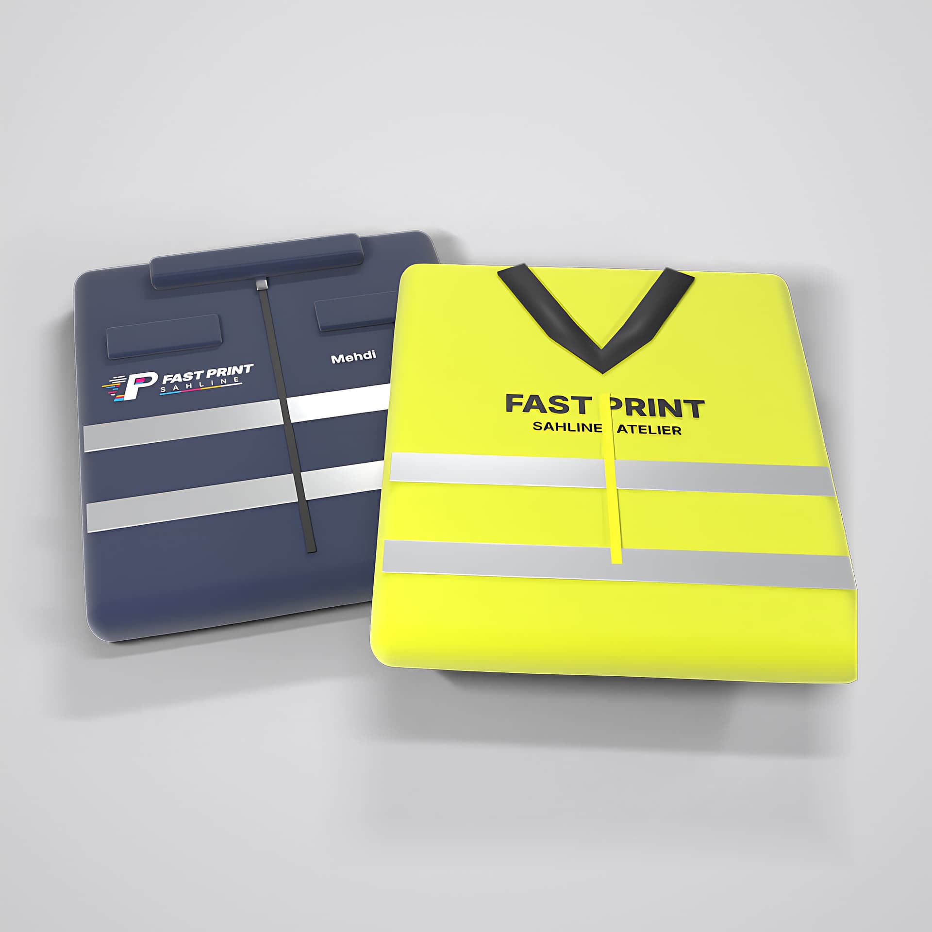 Vêtements de travail marqués Fast Print Sahline