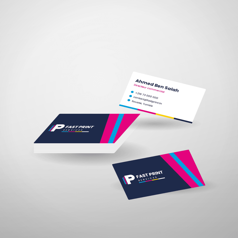 Cartes de visite recto verso