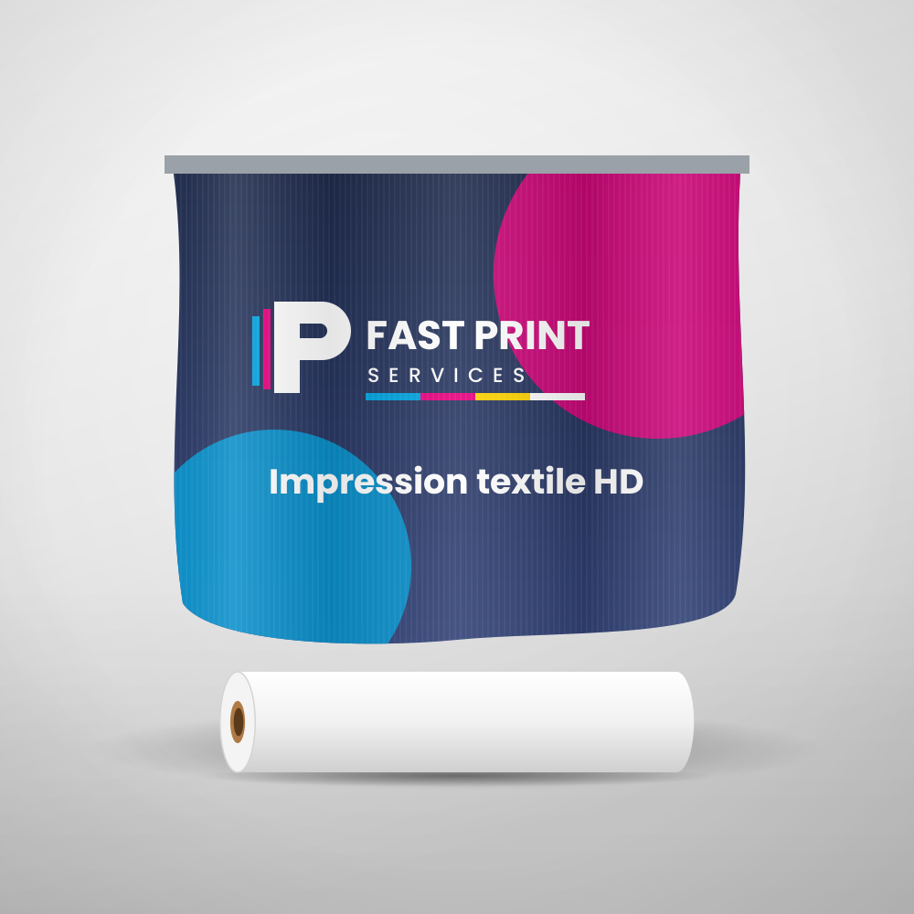 Impression textile HD sur tissu, avec son rouleau