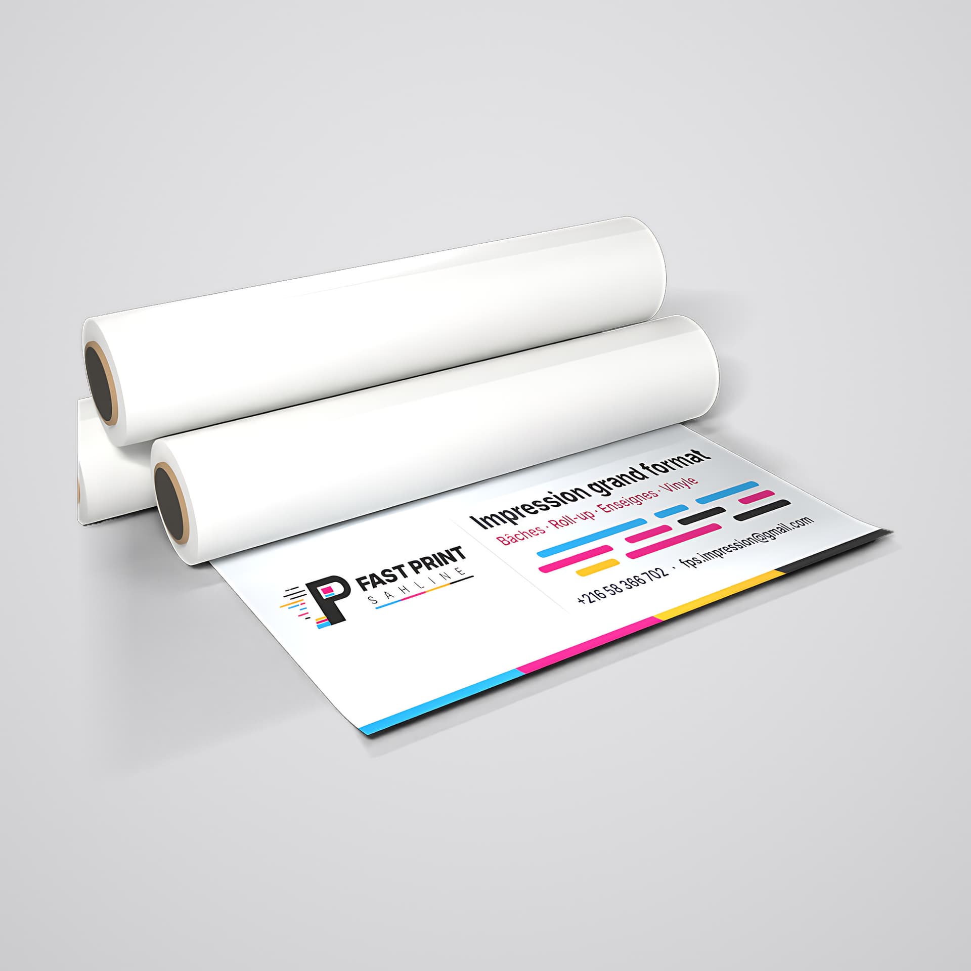 Rouleaux de support pour impression grand format