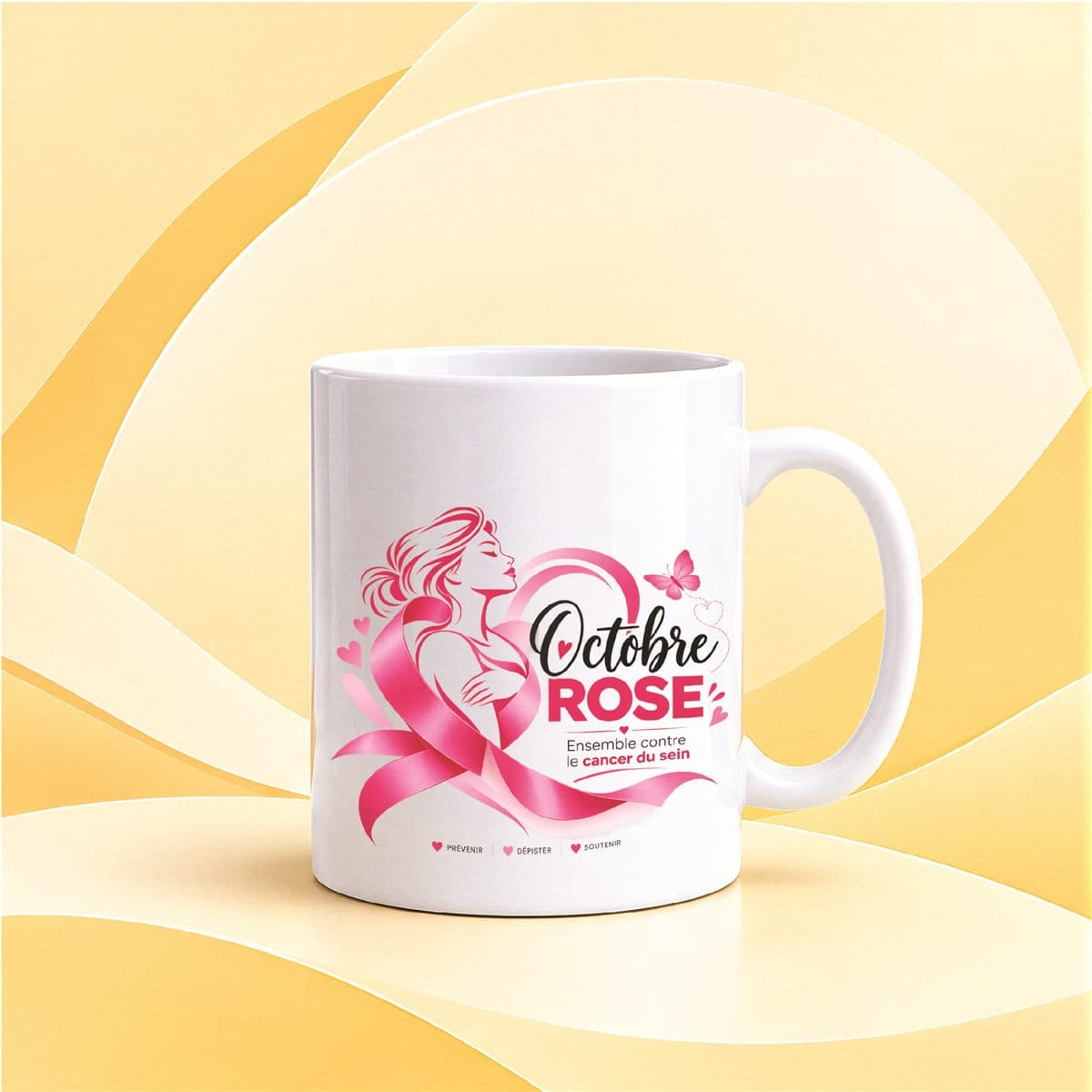 Mug personnalisé Octobre Rose
